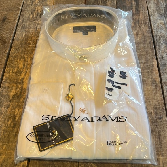 Stacy Adams Other - ➕💰BOGO FREE Stacy Adams Men’s Dress Shirt NWT 18.5 34-35